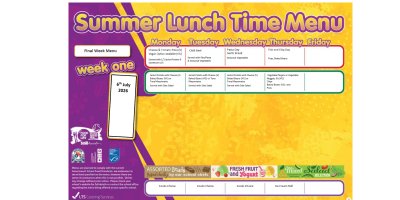 LAST WEEK OF TERM MENU w/c 6.7.26